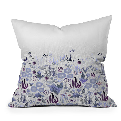 Iveta Abolina Purple Fields Outdoor Throw Pillow