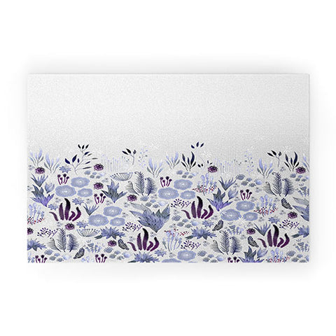 Iveta Abolina Purple Fields Welcome Mat
