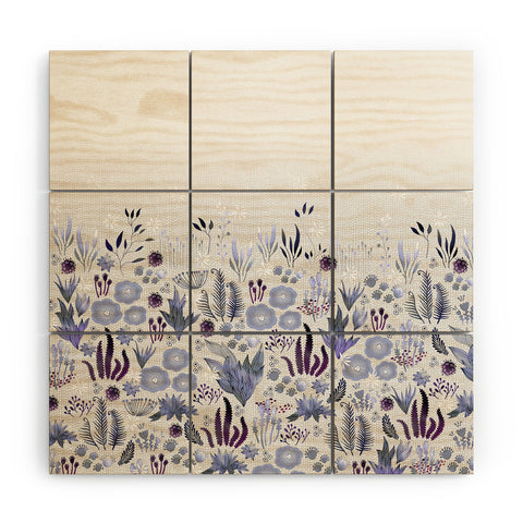 Iveta Abolina Purple Fields Wood Wall Mural