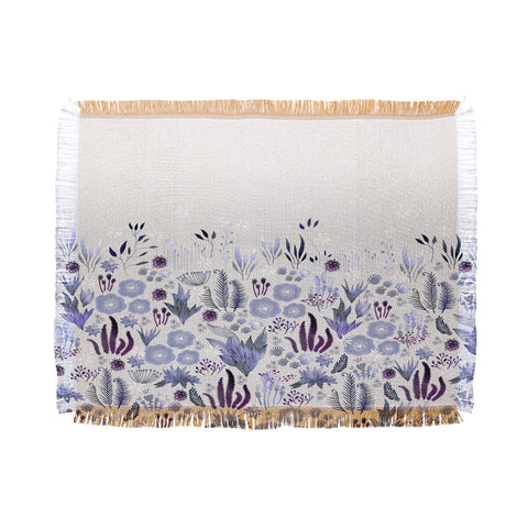 Iveta Abolina Purple Fields Throw Blanket
