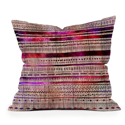 Iveta Abolina Purple Nebula Outdoor Throw Pillow