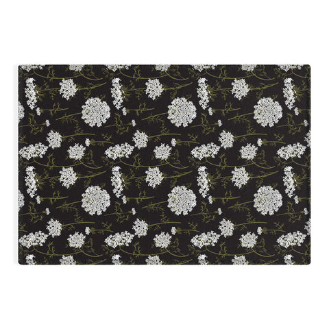 Iveta Abolina Queen Anne Lace Charcoal Outdoor Rug