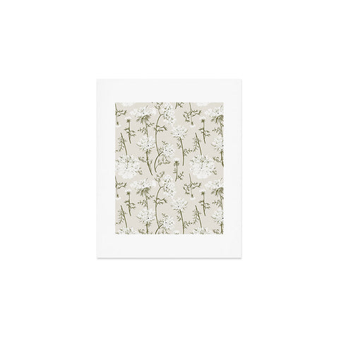 Iveta Abolina Queen Anne Lace Cream Art Print