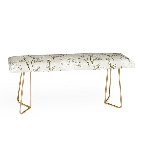 Iveta Abolina Queen Anne Lace Cream Bench