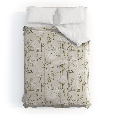 Iveta Abolina Queen Anne Lace Cream Comforter