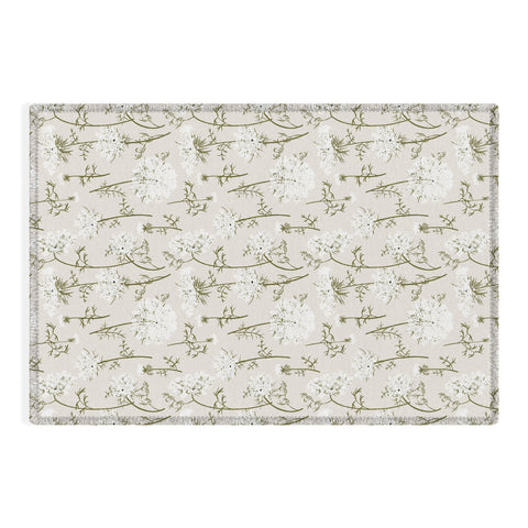 Iveta Abolina Queen Anne Lace Cream Outdoor Rug