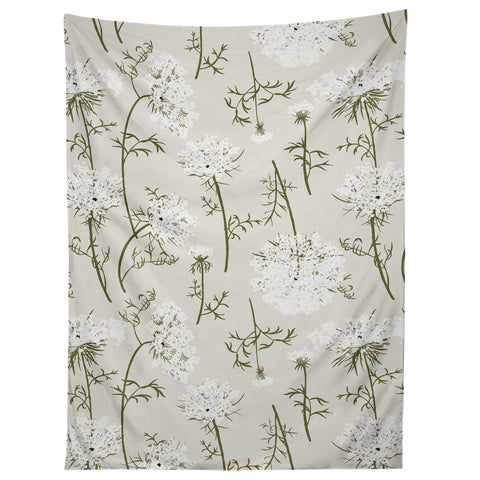 Iveta Abolina Queen Anne Lace Cream Tapestry
