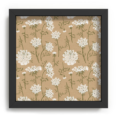 Iveta Abolina Queen Anne Lace Mustard Recessed Framing Square