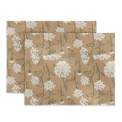 Iveta Abolina Queen Anne Lace Mustard Placemat