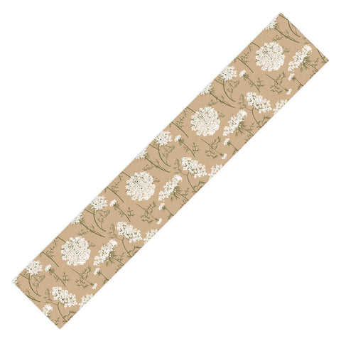Iveta Abolina Queen Anne Lace Mustard Table Runner