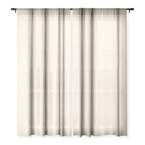 Iveta Abolina Raindrops Cream Sheer Window Curtain