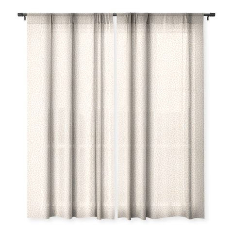 Iveta Abolina Raindrops Cream Sheer Window Curtain