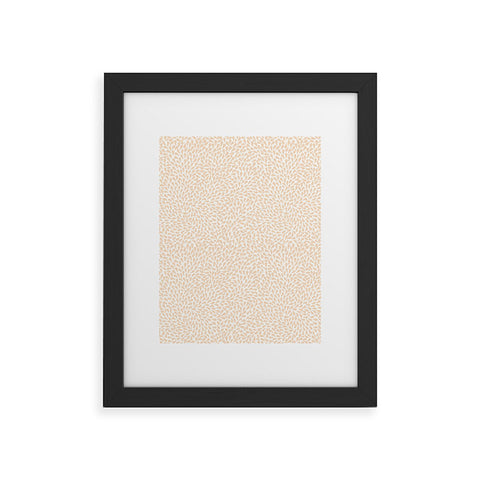 Iveta Abolina Raindrops Cream Framed Art Print