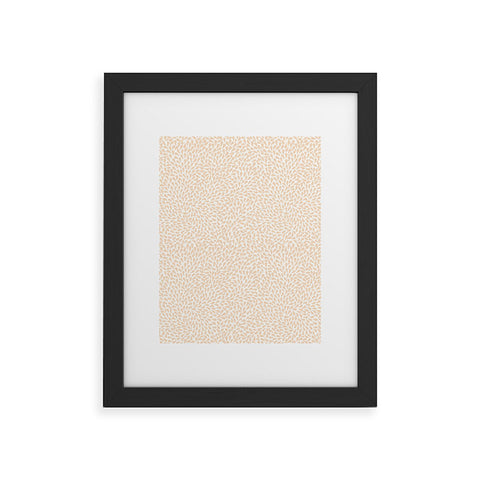 Iveta Abolina Raindrops Cream Framed Art Print