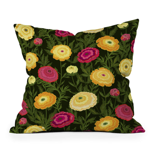 Iveta Abolina Ranunculus Love Outdoor Throw Pillow