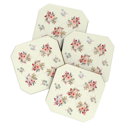 Iveta Abolina Rose Tan Coaster Set