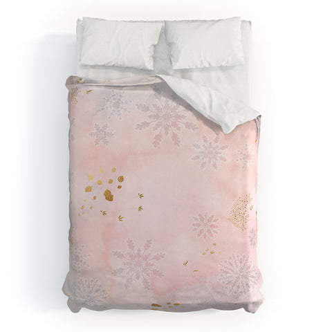 Iveta Abolina Rose Winterland Duvet Cover
