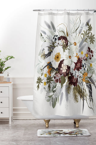 Iveta Abolina Ruby Autumn Shower Curtain And Mat