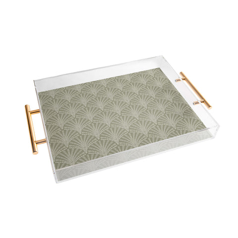 Iveta Abolina Scallop Fan Sage Acrylic Tray
