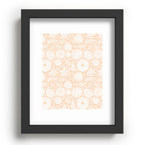 Iveta Abolina Sea Shells Coral Recessed Framing Rectangle