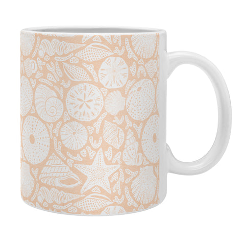 Iveta Abolina Sea Shells Coral Coffee Mug