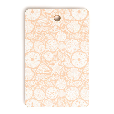 Iveta Abolina Sea Shells Coral Cutting Board Rectangle