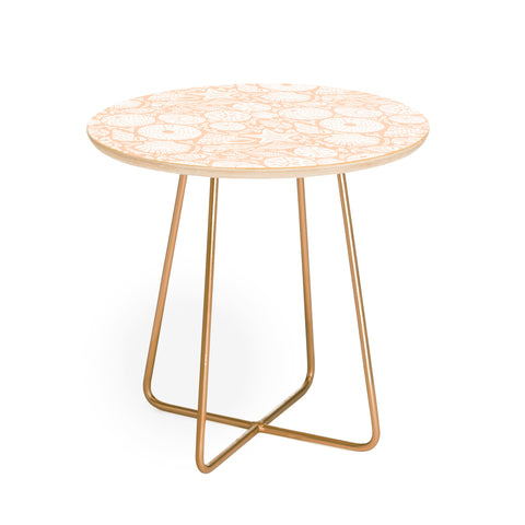 Iveta Abolina Sea Shells Coral Round Side Table