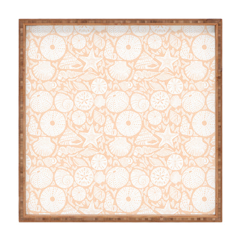Iveta Abolina Sea Shells Coral Square Tray