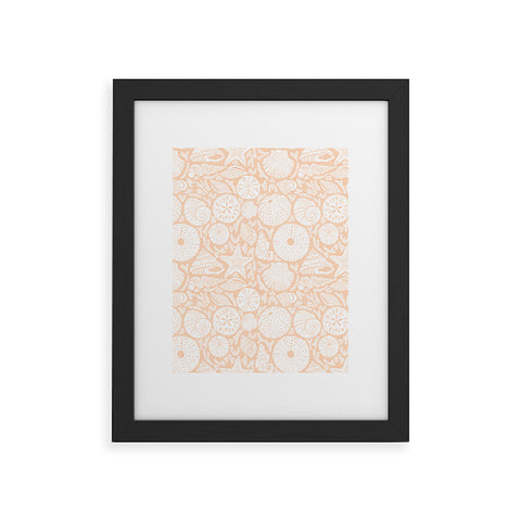 Iveta Abolina Sea Shells Coral Framed Art Print