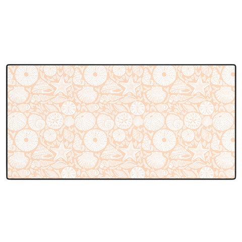 Iveta Abolina Sea Shells Coral Desk Mat