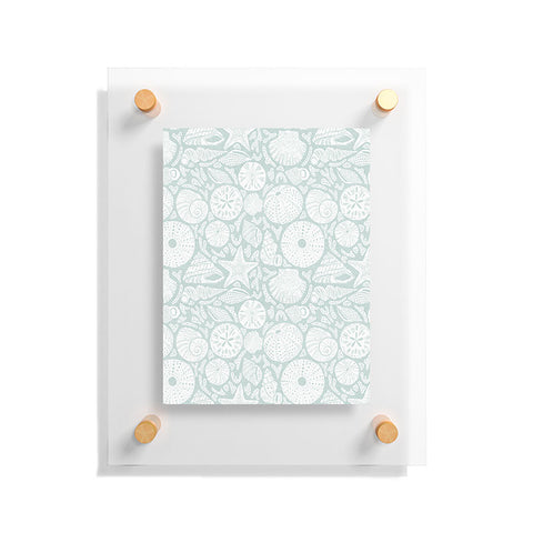 Iveta Abolina Sea Shells Sage Floating Acrylic Print