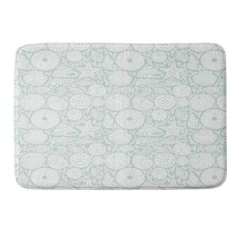 Iveta Abolina Sea Shells Sage Memory Foam Bath Mat