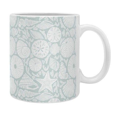 Iveta Abolina Sea Shells Sage Coffee Mug