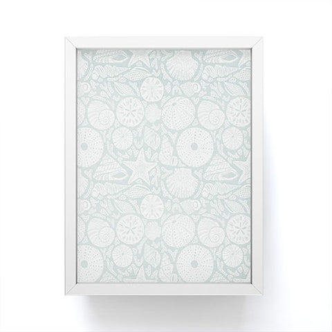 Iveta Abolina Sea Shells Sage Framed Mini Art Print