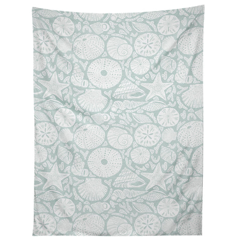 Iveta Abolina Sea Shells Sage Tapestry