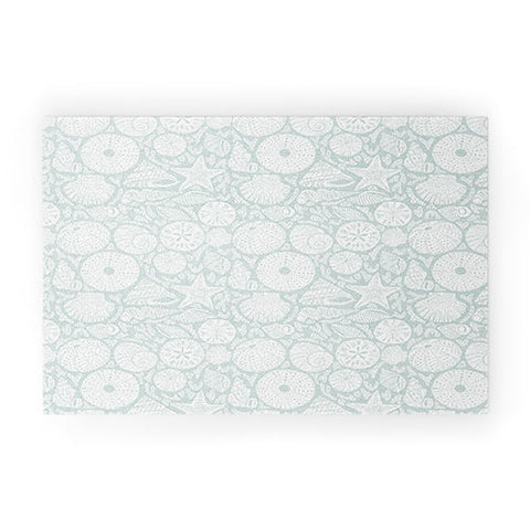 Iveta Abolina Sea Shells Sage Welcome Mat