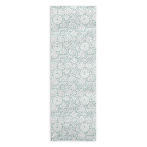 Iveta Abolina Sea Shells Sage Yoga Towel