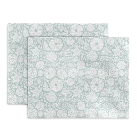 Iveta Abolina Sea Shells Sage Placemat