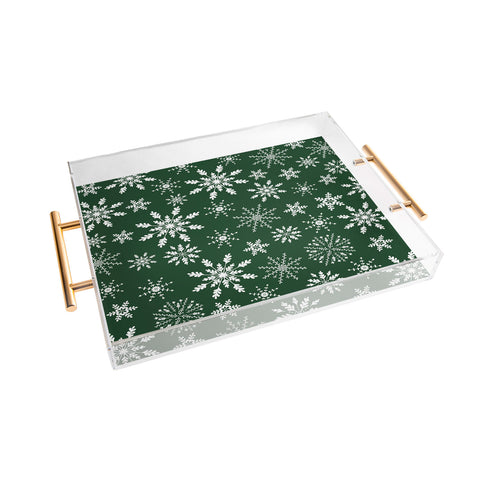 Iveta Abolina Silent Night Green Acrylic Tray
