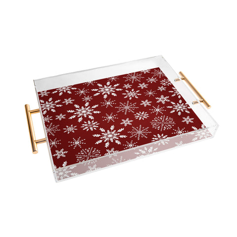 Iveta Abolina Silent Night Red Acrylic Tray