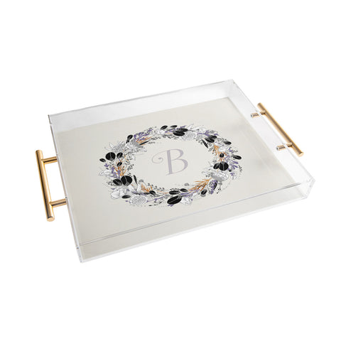 Iveta Abolina Silver Dove B Acrylic Tray