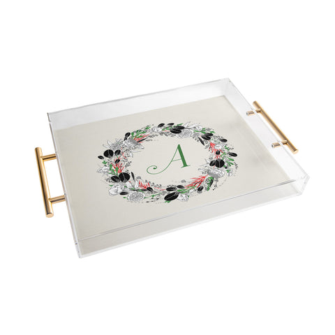 Iveta Abolina Silver Dove Christmas A Acrylic Tray