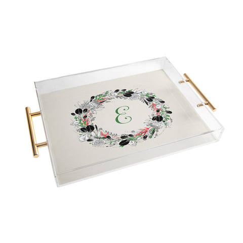 Iveta Abolina Silver Dove Christmas E Acrylic Tray