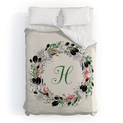 Iveta Abolina Silver Dove Christmas H Duvet Cover