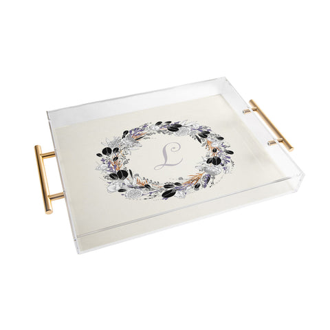 Iveta Abolina Silver Dove L Acrylic Tray