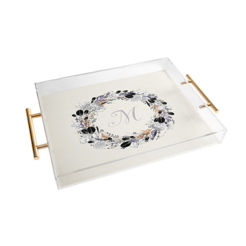 Iveta Abolina Silver Dove M Acrylic Tray
