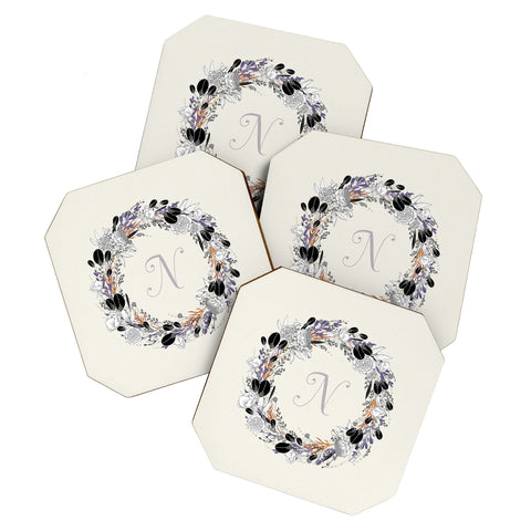 Iveta Abolina Silver Dove N Coaster Set