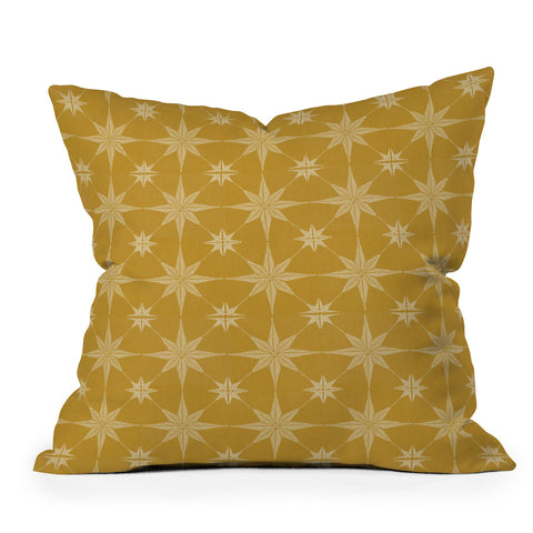 Iveta Abolina Starlight Dijon Outdoor Throw Pillow