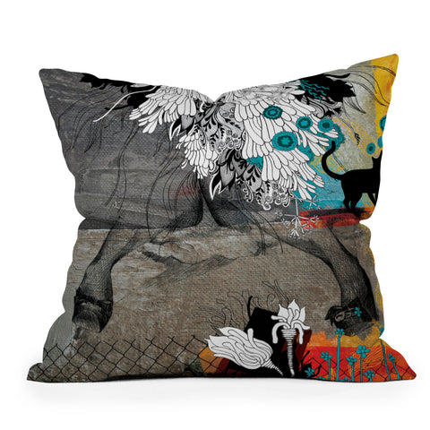 Iveta Abolina Stay Awhile Outdoor Throw Pillow