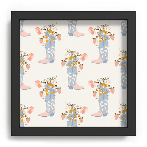 Iveta Abolina Strawberries in my Blue Boots Recessed Framing Square